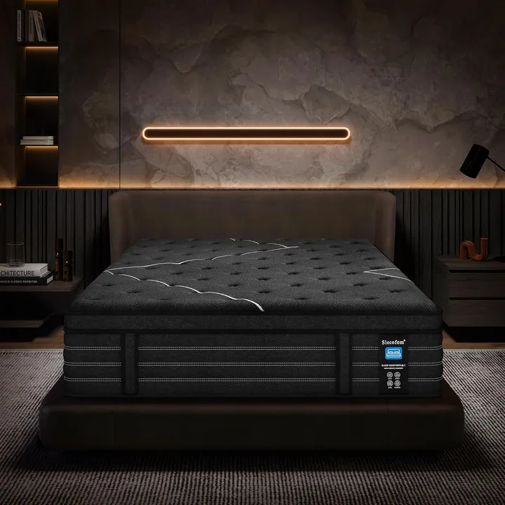 Slecofom 14" Extra Firm Euro Top Hybrid Mattress